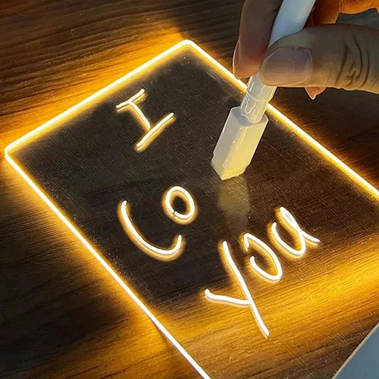 Veilleuse LED transparente Ma boutique