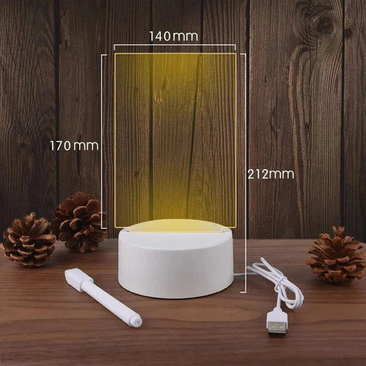Veilleuse LED transparente Ma boutique